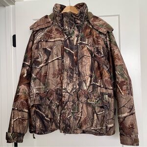 Cabela's Silent Suede Thinsulate Insulated Realtree Camo Jacket Size Large